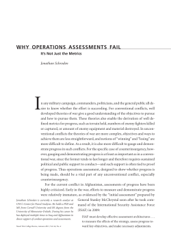 Why Operations Assessments Fail