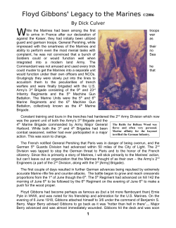 floyd gibbons` legacy to the marines&hellip;