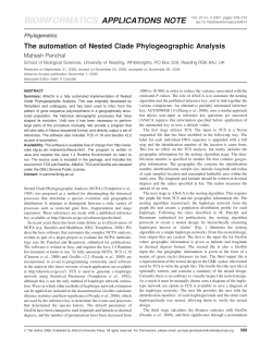 The automation of Nested Clade Phylogeographic Analysis