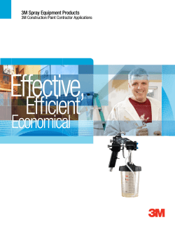 3M Spray Equipment Products - 3M Construction/Paint Contr