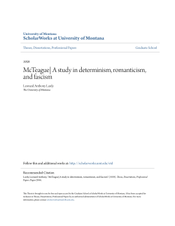 McTeague| A study in determinism, romanticism, and fascism