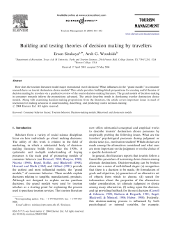 Building and testing theories of decision making by