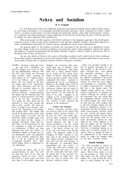 Nehru and Socialism
