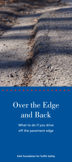 Over the Edge and Back - AAA Foundation for Traffic Safety
