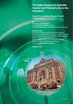 PDF The Italian Diaspora in Australia
