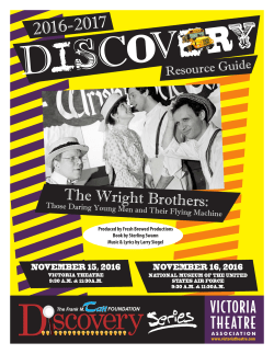 The Wright Brothers - Victoria Theatre Association