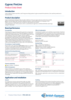 Product Data Sheet - Gyproc FireLine