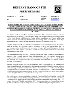 Read More... - Reserve Bank of Fiji