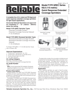 Bulletin 148 - Reliable Sprinkler