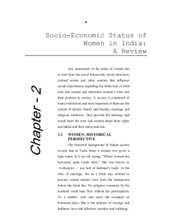 Socio-Economic Status of Women in India: A Review