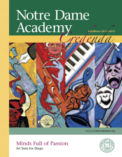Pages 1-20 - Notre Dame Academy