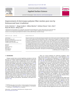 Improvement of electrospun polymer fiber meshes pore size by