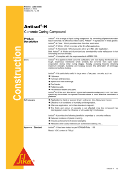 Antisol&reg; -H - Sika Egypt