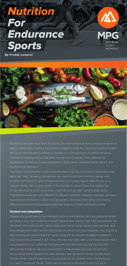 Nutrition is the one topic that I find to be the most divisive in the