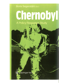 Page 2 Page 3 Boris Segersmhl (Ed.) Chernobyl: A Policy