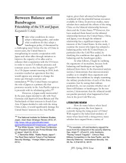 Between Balance and Bandwagon - Journal of Political Inquiry