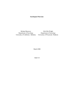 Sociological Marxism - Social Science Computing Cooperative