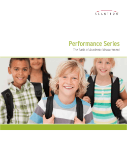 Performance Series - Scantron Corporation