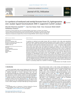 Co-synthesis of methanol and methyl formate from CO 2