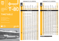 timetable - Sydney Buses