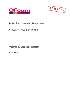 The Listeners` Perspective