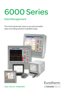 6000 Series Data Management Brochure (HA029094 Iss 10)
