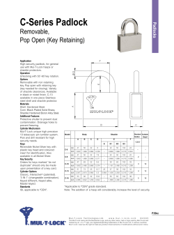 C-Series Padlock - 999 Kulcsnagyker