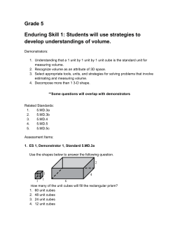 Grade 5 Enduring Skill 1: Students will use strategies