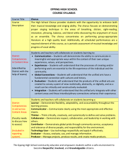 Course Title - Epping School District