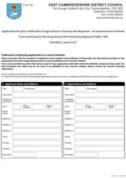 EAST CAMBRIDGESHIRE DISTRICT COUNCIL