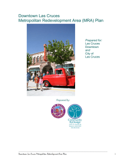 (MRA) Plan - City of Las Cruces