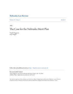 The Case for the Nebraska Merit Plan