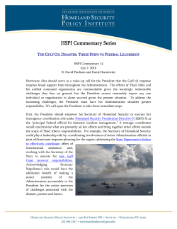 The Gulf Oil Disaster: Three Steps to Federal Leadership