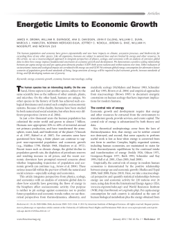 Energetic Limits to Economic Growth
