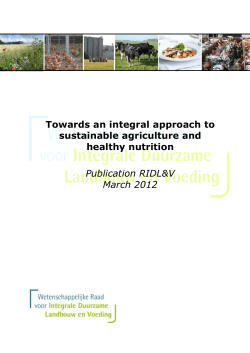 Towards an integral approach to sustainable agriculture and healthy