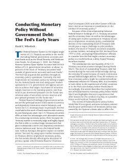 Conducting Monetary Policy Without Government Debt: The Fed`s