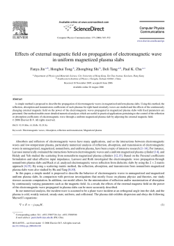 Effects of external magnetic field on propagation of electromagnetic