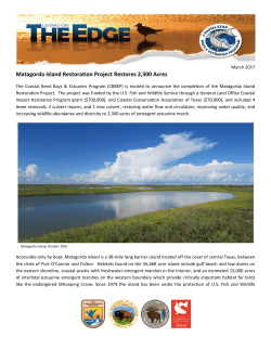 Matagorda Island Restoration Project Restores 2300 Acres