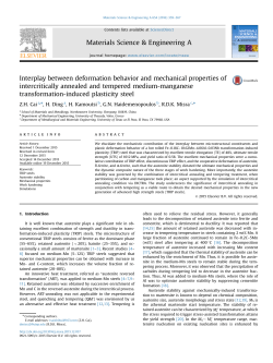 Interplay between deformation behavior and
