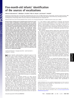 Five-month-old infants` identification of the