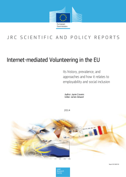 Internet-mediated Volunteering in the EU