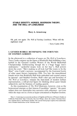 Stable Identity: Horses, Inversion Theory, and The Well of Loneliness