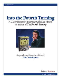 Into the Fourth Turning - Westlake Porter Public Library