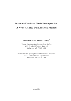 A Noise Assisted Data Analysis Method