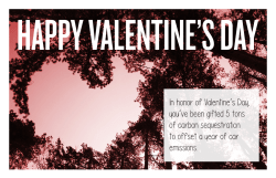 In honor of Valentine`s Day, you`ve been gifted 5 tons of carbon