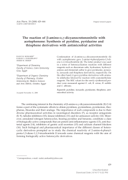 The reaction of b-amino-a,g-dicyanocrotononitrile with