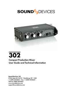 Sound Devices 302 Mixer