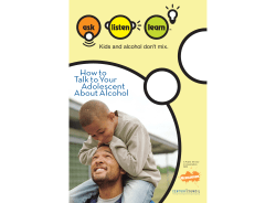 How to Talk to Your Adolescent About Alcohol
