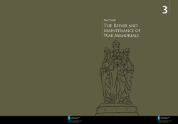 The Repair and Maintenance of War Memorials