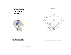 NJB Official Rule Book - Newburgh Junior Baseball